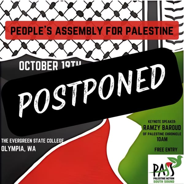 Postponed: People's Assembly on Palestine